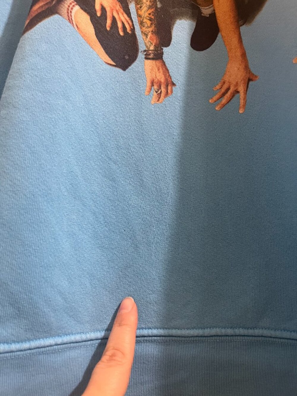 Daydreamer Blink 182 Photo Oversized Crew Sweatshirt - Picture 8 of 12